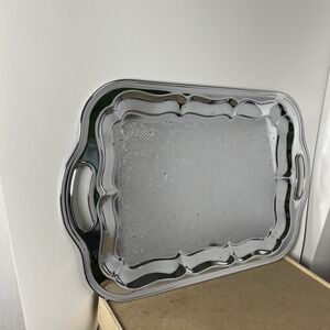 Carefree Chromium by Shelton Ware Rectangular Scalloped Tray No 172G